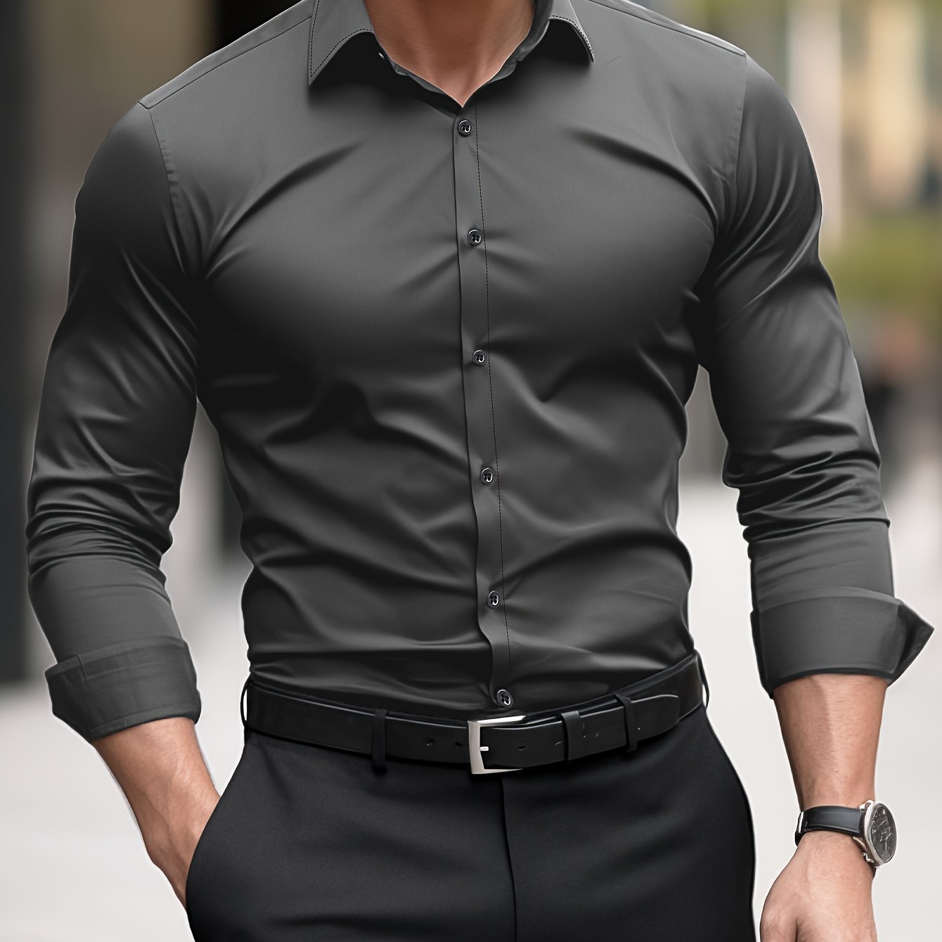Camisa Solapa Hombre