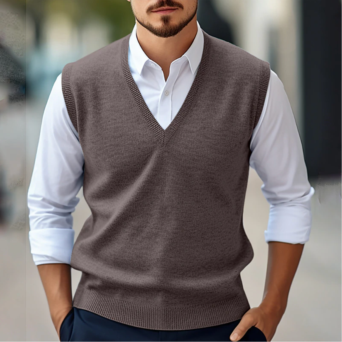 Chaleco Hombre Cuello V