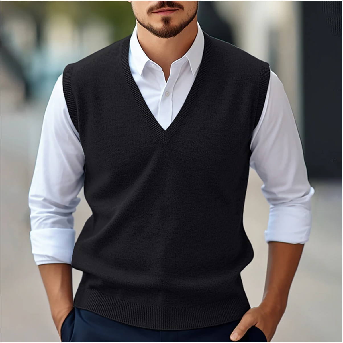 Chaleco Hombre Cuello V