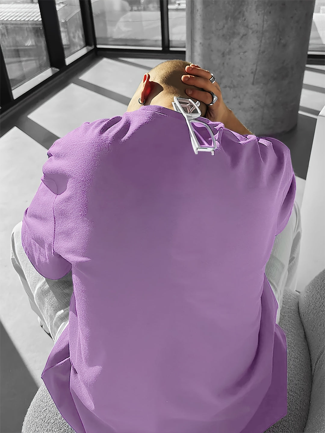 Camiseta Hombre Estampado Rosas