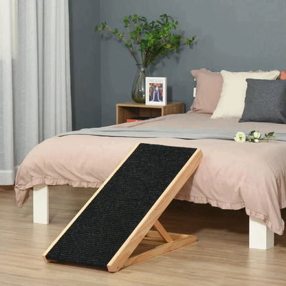 Rampa Mascotas Ajustable Madera