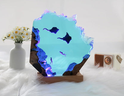 Lámpara Resina Buceo