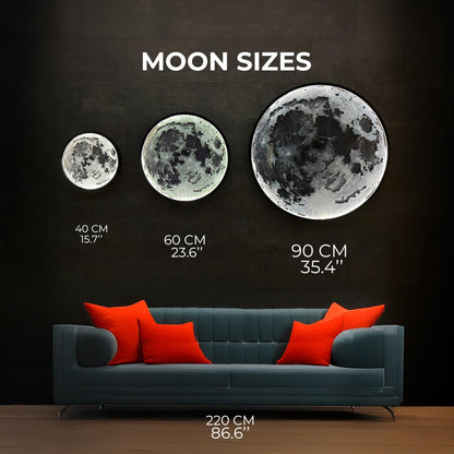 Lámpara Pared Luna LED