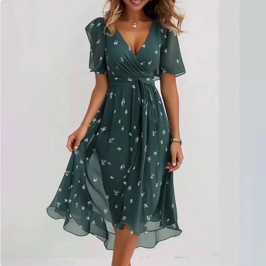 Vestido Cruzado Midi Verano