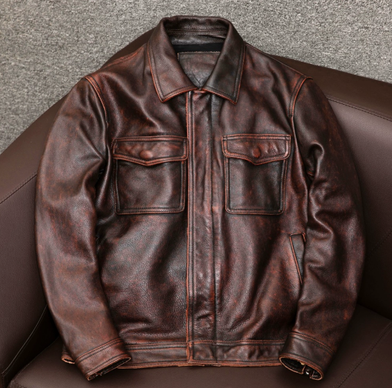 Chaqueta Cuero Hombre