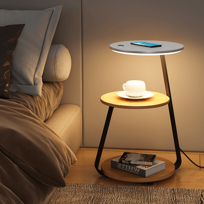 Mesa Auxiliar LED Inalámbrica
