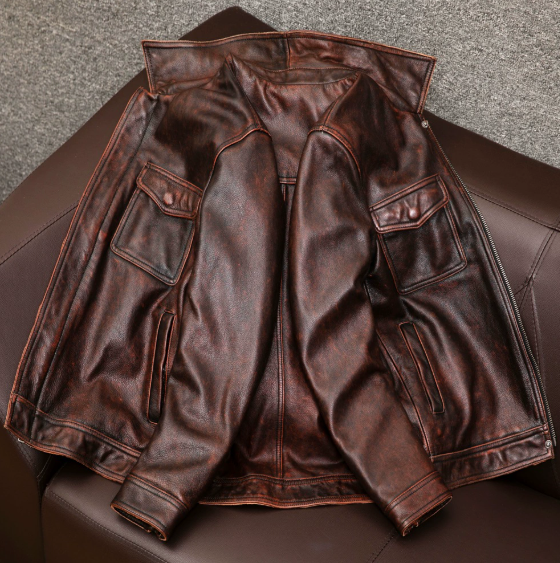 Chaqueta Cuero Hombre