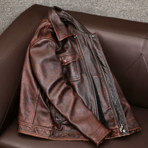 Chaqueta Cuero Hombre
