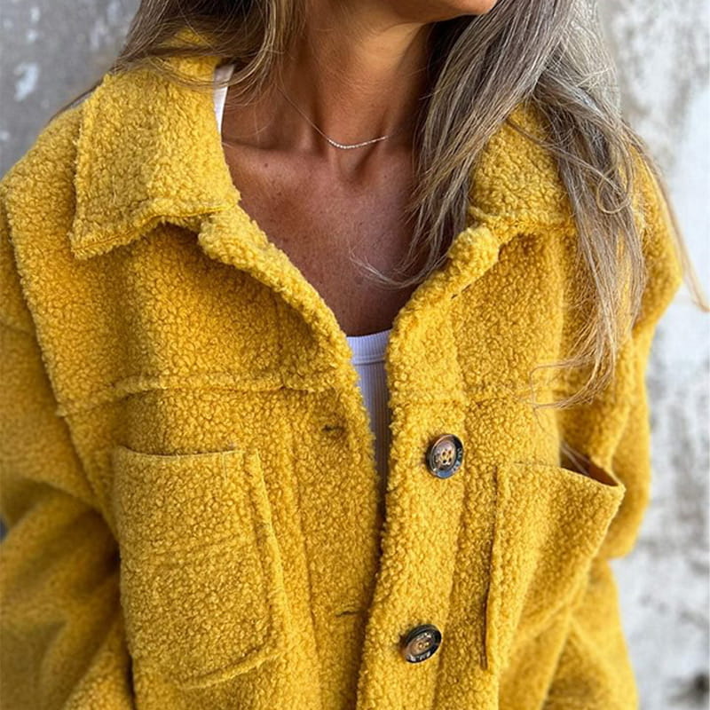 Abrigo Teddy Fleece Mujer
