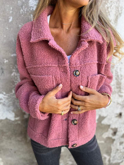 Abrigo Teddy Fleece Mujer