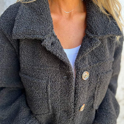 Abrigo Teddy Fleece Mujer