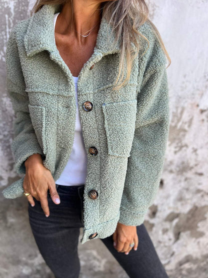 Abrigo Teddy Fleece Mujer