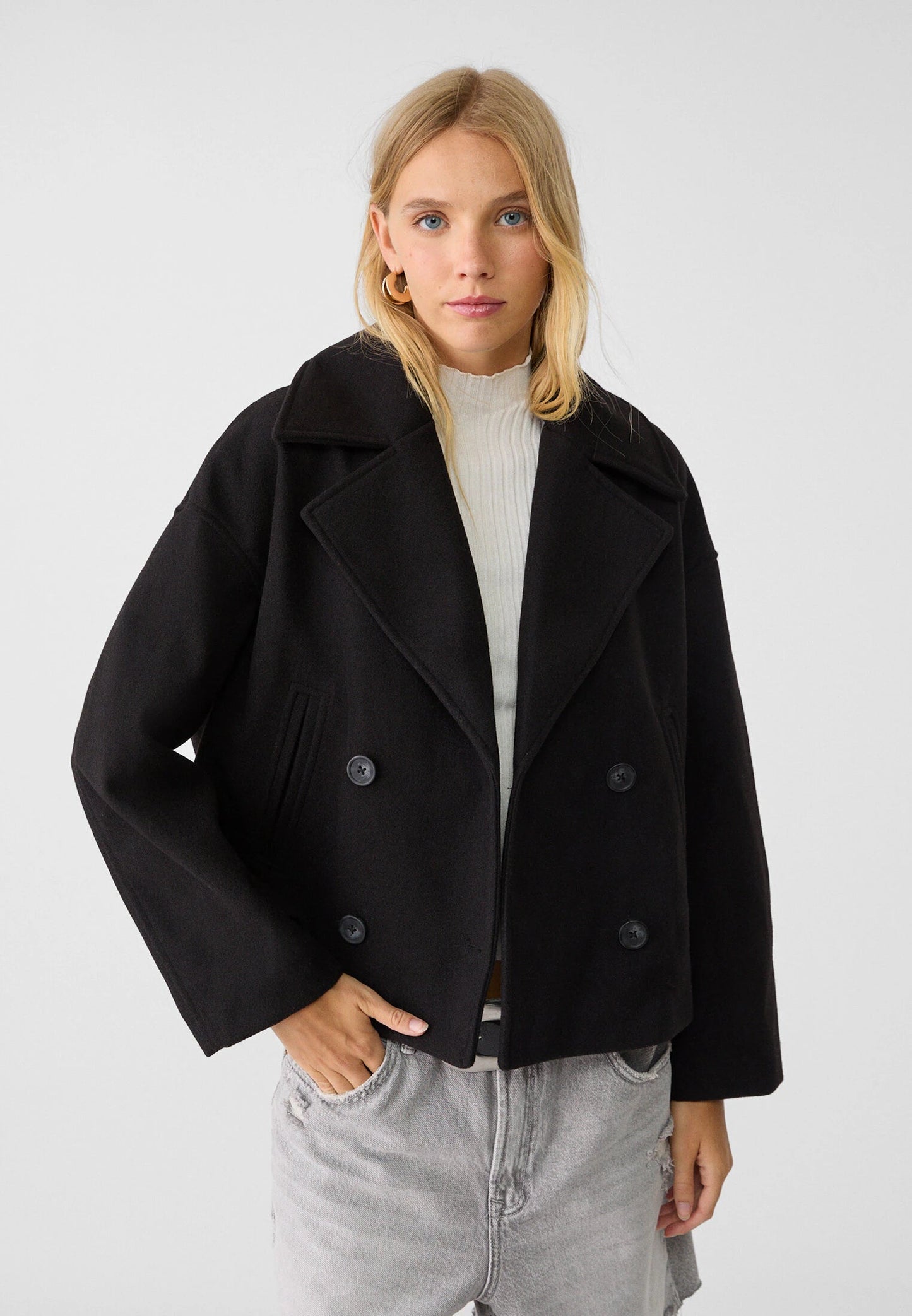 Chaqueta Mujer Corta Doble