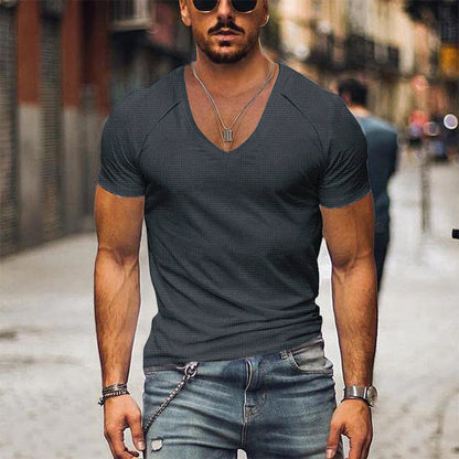 Camiseta Hombre Punto Waffle