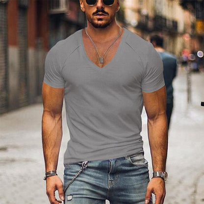 Camiseta Hombre Punto Waffle