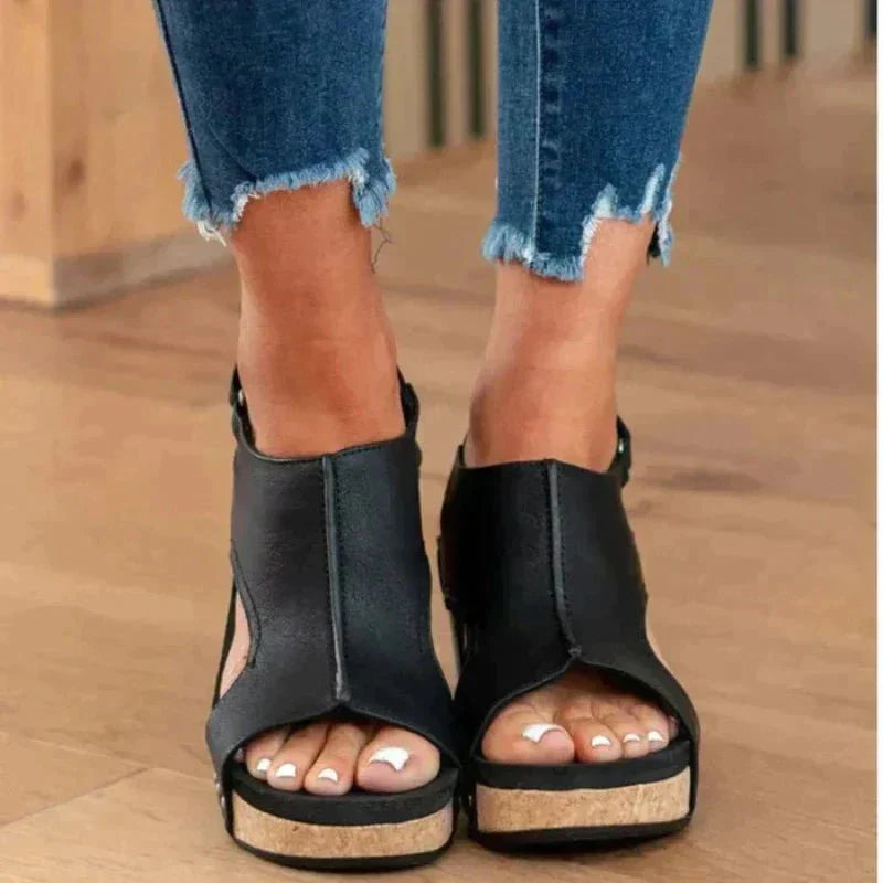 Sandalias Ortopédicas Mujer Cuero