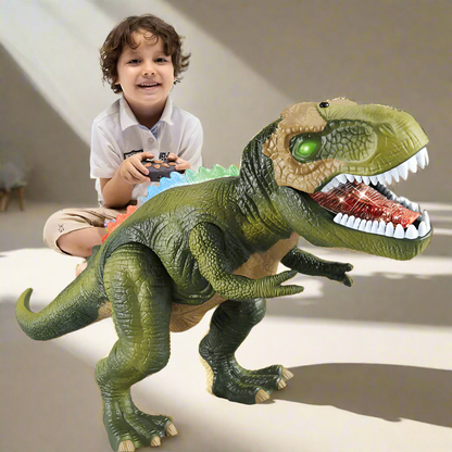 Dinosaurio T-Rex Teledirigido LED