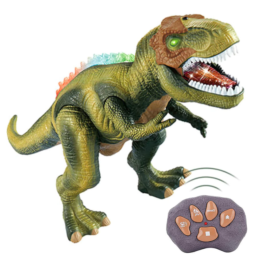 Dinosaurio T-Rex Teledirigido LED