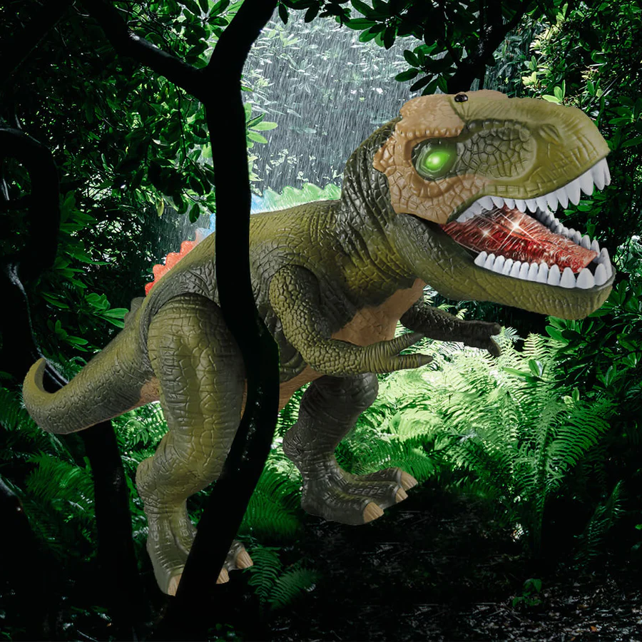 Dinosaurio T-Rex Teledirigido LED