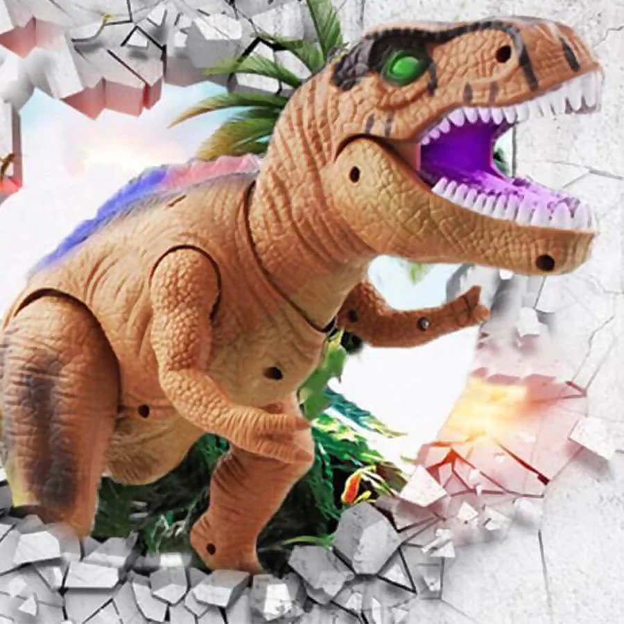 Dinosaurio T-Rex Teledirigido LED