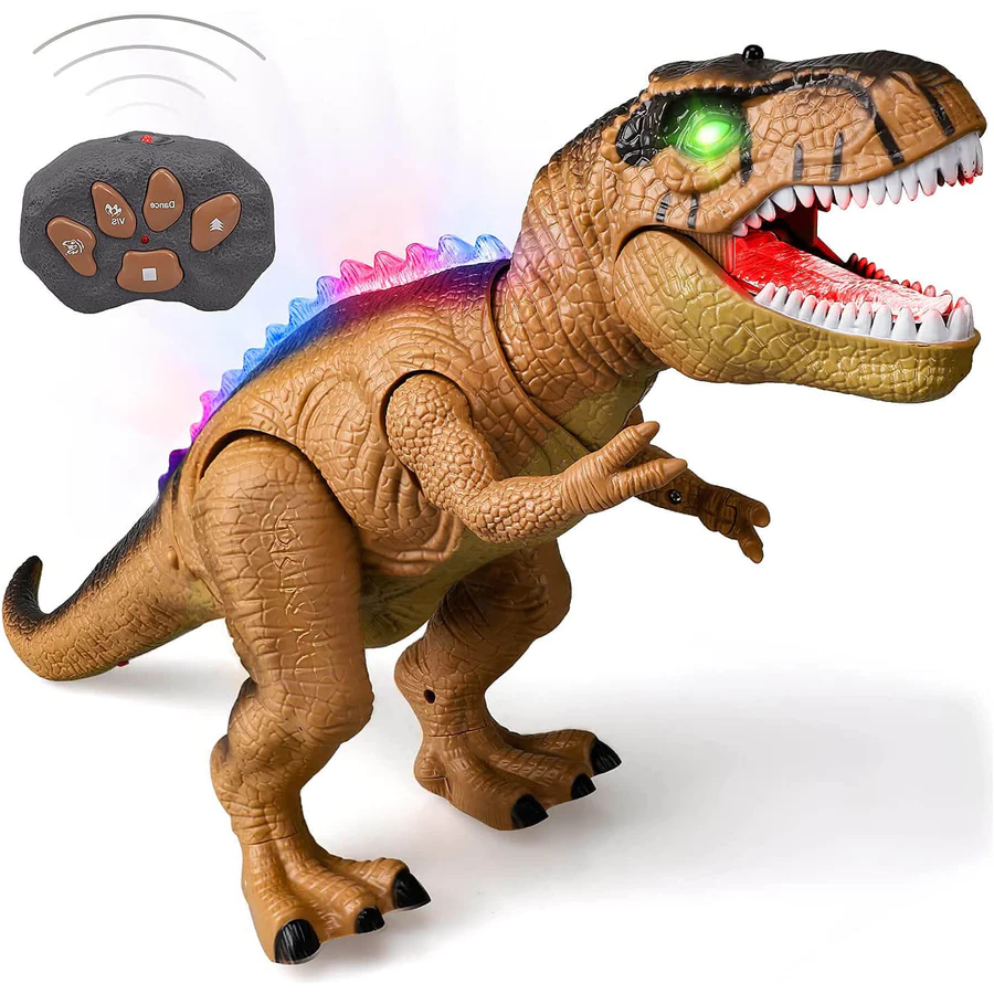 Dinosaurio T-Rex Teledirigido LED