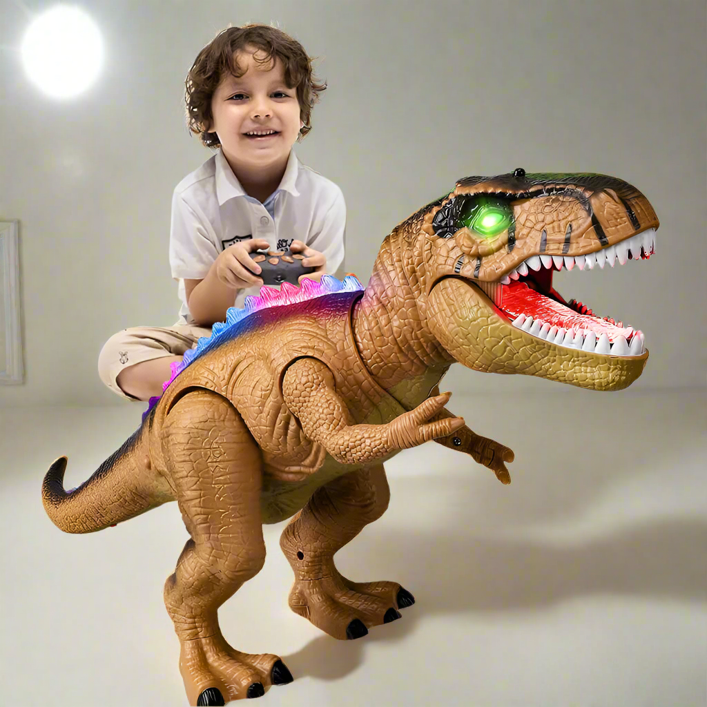 Dinosaurio T-Rex Teledirigido LED