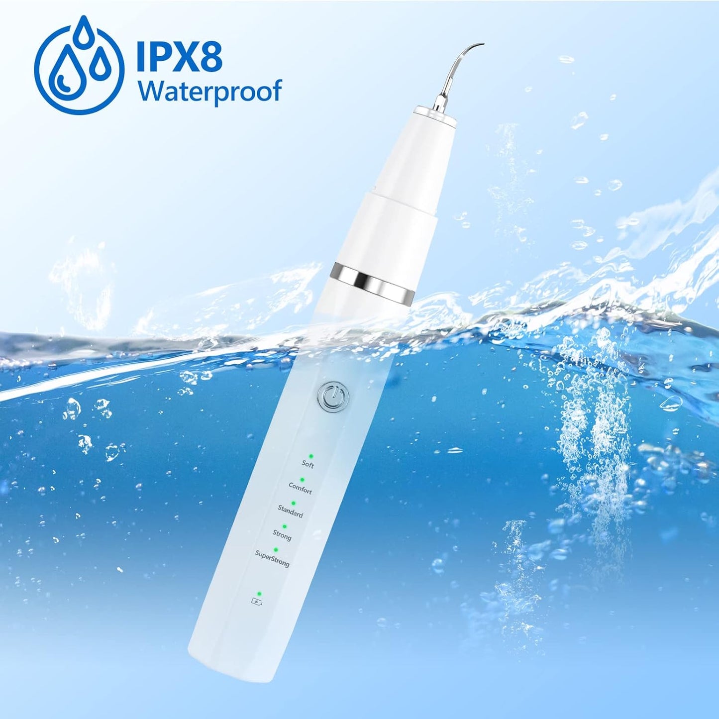 Limpiador Dental Ultrasónico para Mascotas – Eliminación Suave de Sarro y Placa