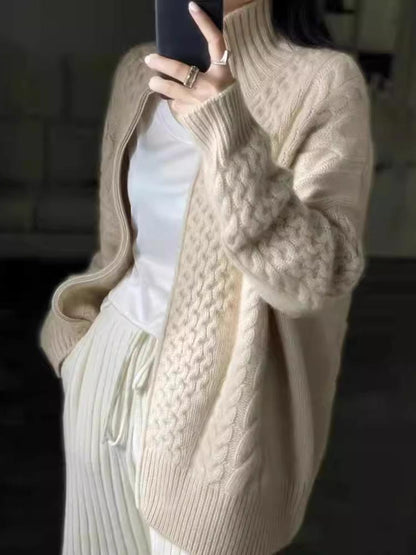 Cárdigan Cuello Alto Cashmere