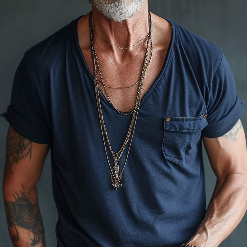 Camiseta Hombre Cuello V