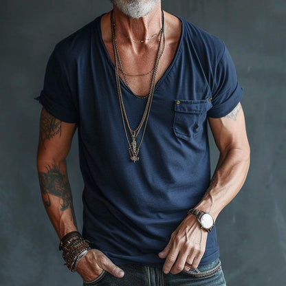 Camiseta Hombre Cuello V