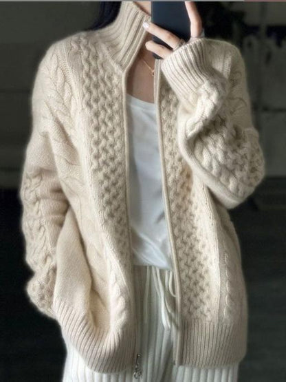 Cárdigan Cuello Alto Cashmere