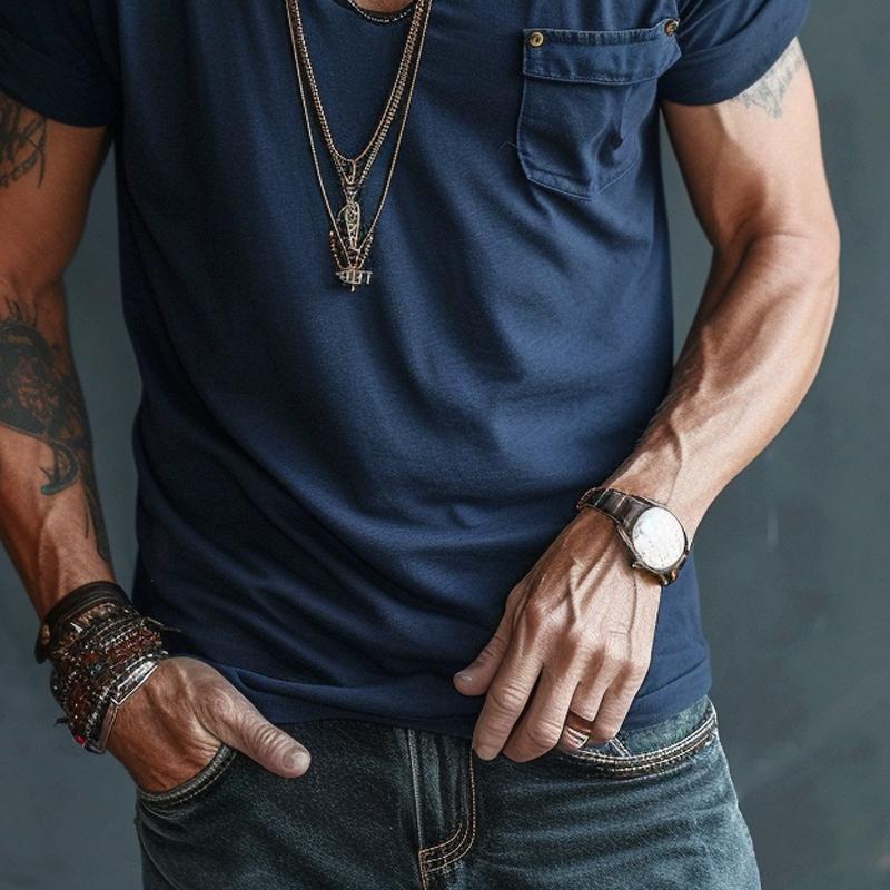 Camiseta Hombre Cuello V