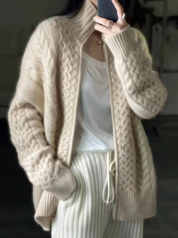 Cárdigan Cuello Alto Cashmere