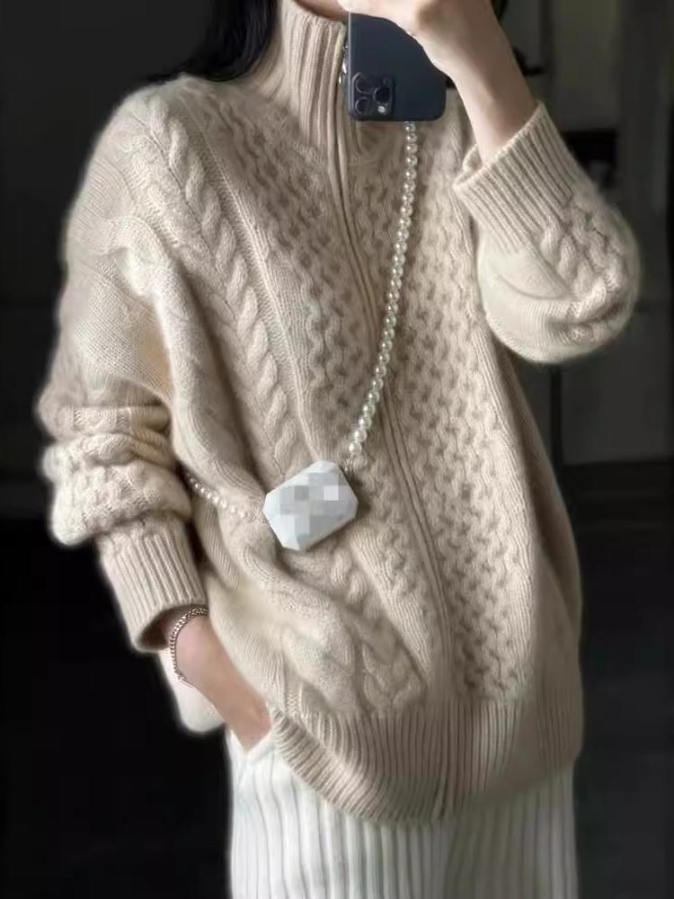 Cárdigan Cuello Alto Cashmere