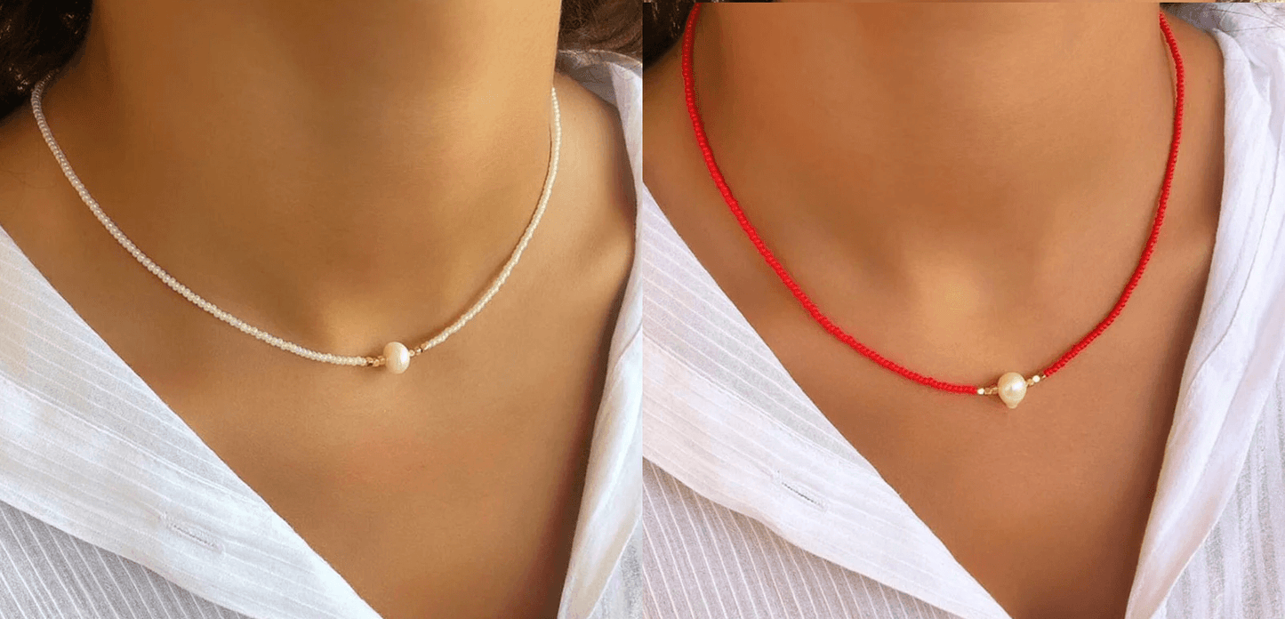 Collar Perlas Mujer