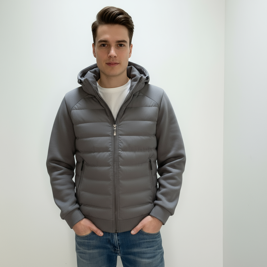 Chaqueta Acolchada con Capucha