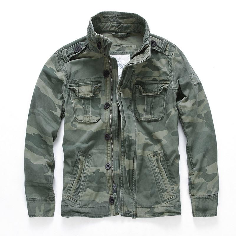 Chaqueta Militar de Algodón Darnel Hombre
