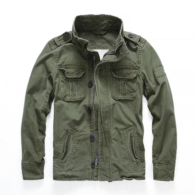 Chaqueta Militar de Algodón Darnel Hombre