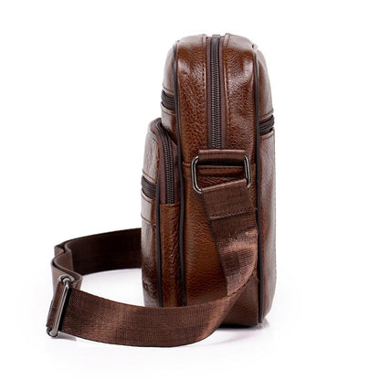 Bolso Bandolera de Cuero Duvare Hombre