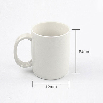 Taza Cerámica Divertida Blanca