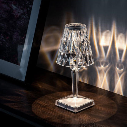 Lámpara Mesa Cristal Brillante