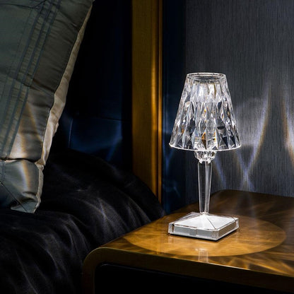 Lámpara Mesa Cristal Brillante