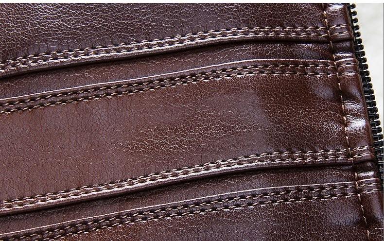 Chaqueta de Cuero Estilo Oeste Rovare Hombre