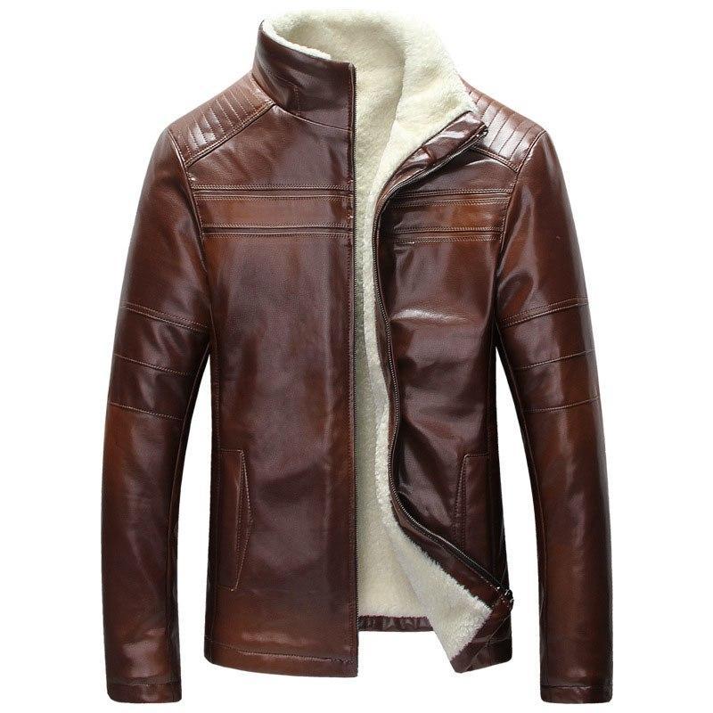 Chaqueta de Cuero Estilo Oeste Rovare Hombre