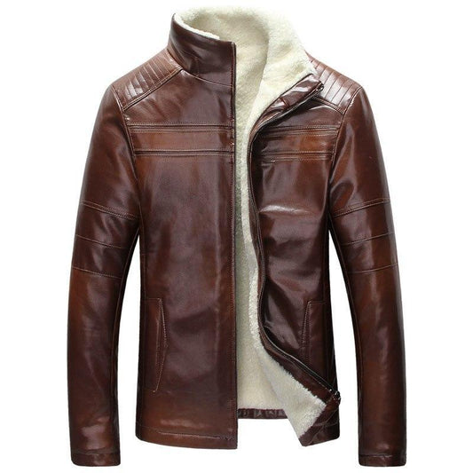 Chaqueta de Cuero Estilo Oeste Rovare Hombre