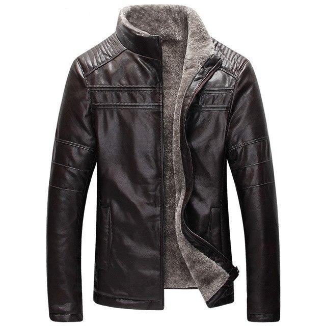 Chaqueta de Cuero Estilo Oeste Rovare Hombre