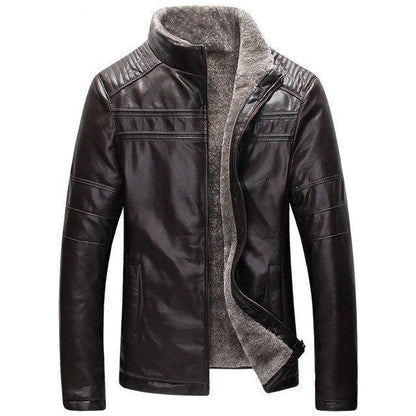 Chaqueta de Cuero Estilo Oeste Rovare Hombre