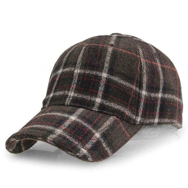 Gorra de Lana a Cuadros Rhelos Unisex