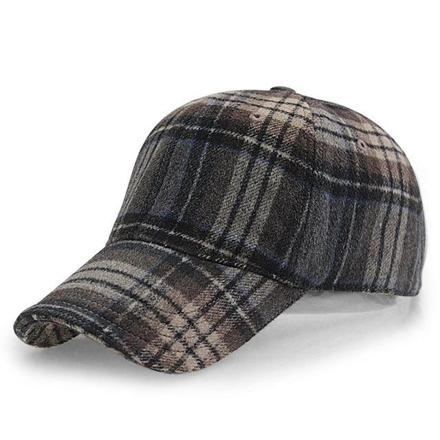 Gorra de Lana a Cuadros Rhelos Unisex