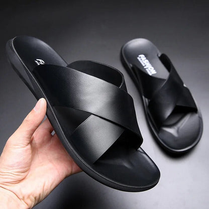 Sandalias Hombre Cuero Verano